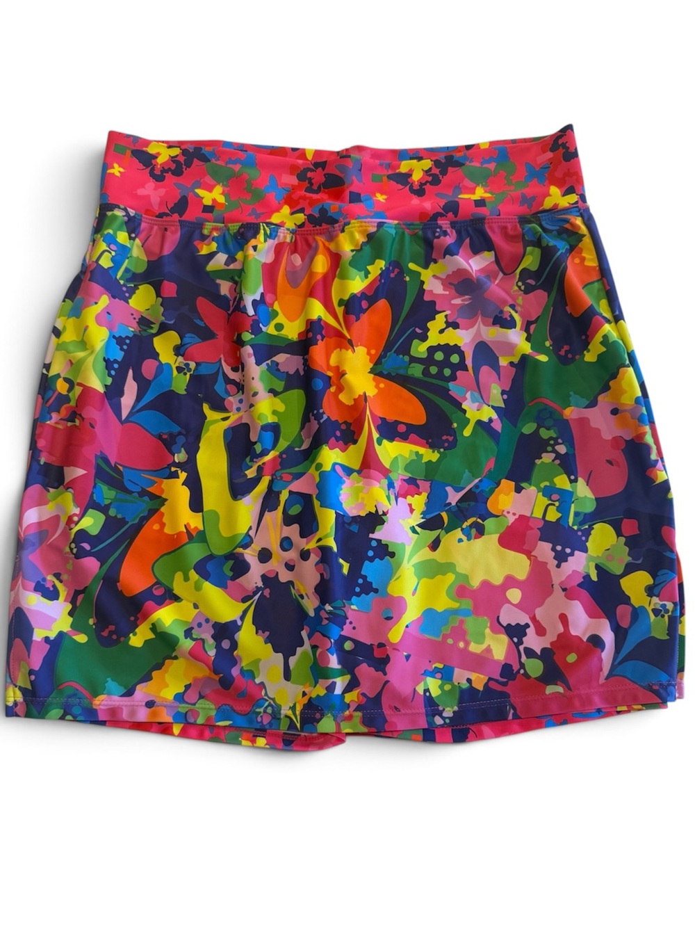 Skort Obsession Vibrant Multicolor Floral Skort Size Large Tennis Pickleball